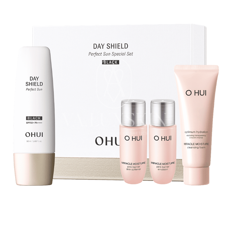 O HUI Day Shield Perfect Sun Black Special Set (Tone Up)