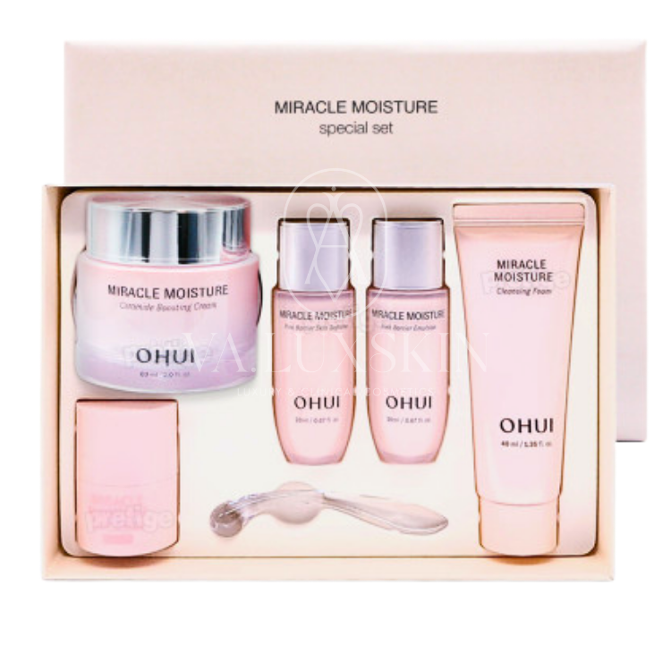 O HUI Miracle Moisture Ceramide Boosting Cream + Lipserin Special Set