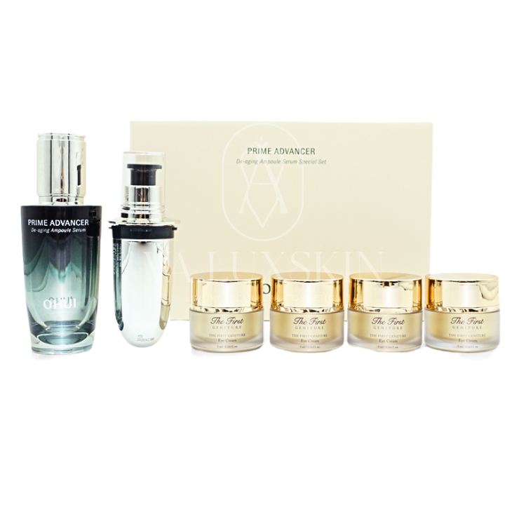 O HUI Prime Advancer De-Aging Ampoule Serum Double Set