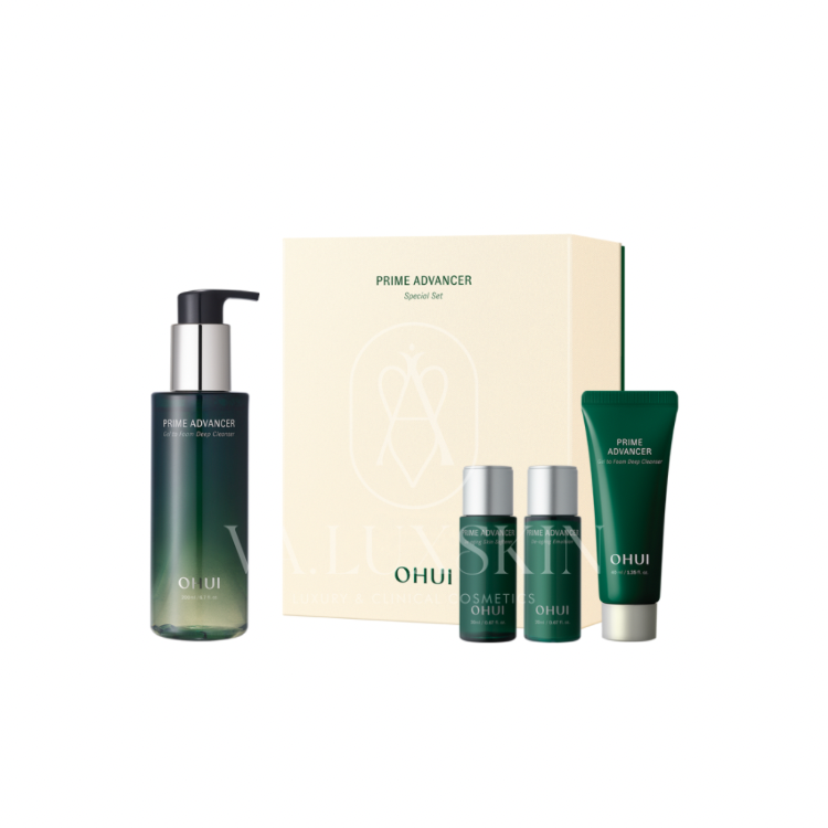 O HUI Prime Advancer Gel to Foam Deep Cleanser Special Set