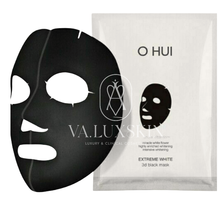 Ohui Extreme White 3D Black Mask, 6 шт