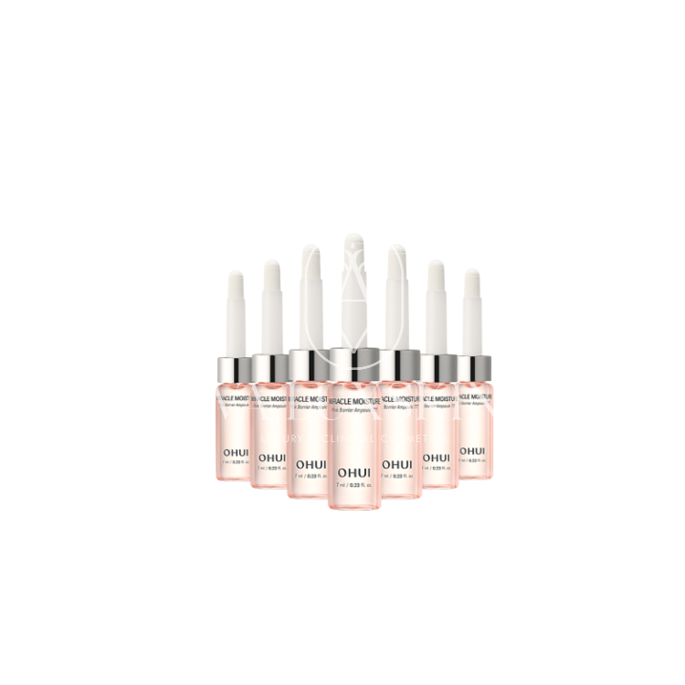 Ohui Miracle Moisture Pink Barrier Ampoule 777, 7 мл x 7 шт