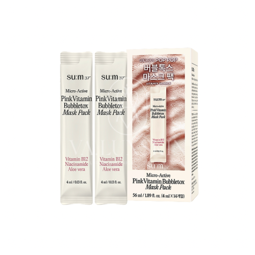 Su:m37° Micro-Active Pink Vitamin Bubbletox Mask Pack