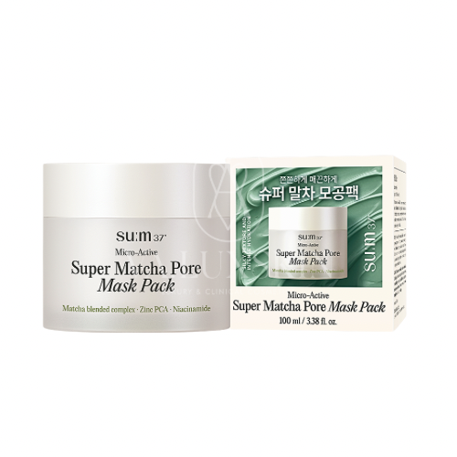 Su:m37° Micro-Active Super Matcha Pore Mask Pack